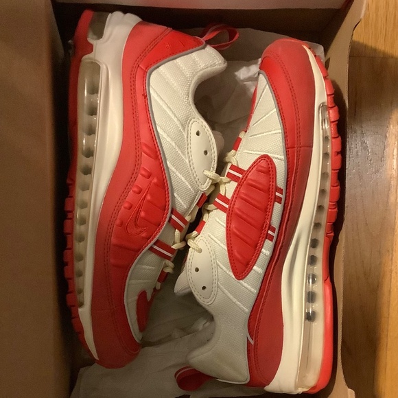 Nike Air Max 98 University Red Mens Size 8.5 - Picture 14 of 16